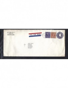 Tres sobres entero postales Estados Unidos correo aéreo EEUU - Desde 1950.