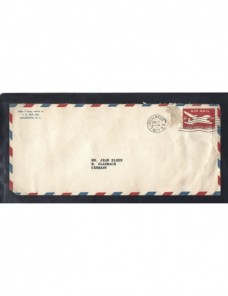 Dos sobres entero postales Estados Unidos correo aéreo EEUU - Desde 1950.