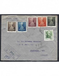 Carta aérea y certificada de España  España - Desde 1950.