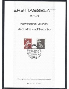 Cinto documentos primer día emisión sellos Alemania Alemania - Desde 1950.