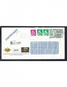 Carta correo aéreo y certificado España España - Desde 1950.