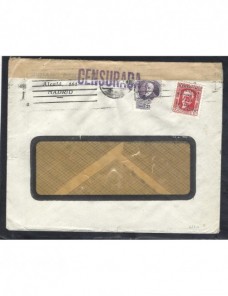 Carta comercial Madrid censura militar II República Guerra civil  Zona Republicana - Guerra Civil Española.