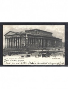 Tarjeta postal ilustrada Gran Bretaña marca de tasa Gran Bretaña - 1900 a 1930.