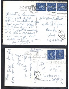 Cuatro tarjetas postales...