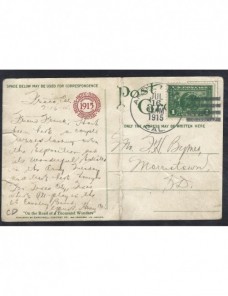 Tarjeta postal ilustrada Estados Unidos EEUU - 1900 a 1930.