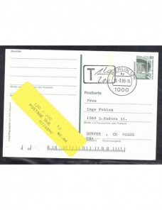 Tarjeta entero postal Alemania doble marca de tasa Alemania - Desde 1950.