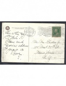 Tarjeta postal Estados Unidos EEUU - 1900 a 1930.