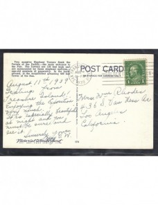 Tarjeta postal ilustrada Estados Unidos EEUU - 1931 a 1950.