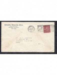 Carta Estados Unidos matasellos de rodillo especial  EEUU - 1900 a 1930.