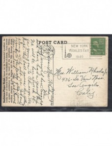 Tarjeta postal Estados Unidos EEUU - 1931 a 1950.