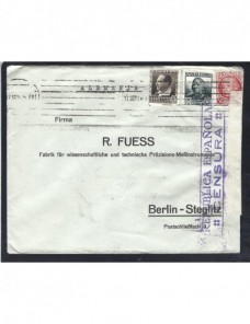 Carta comercial España II República censura militar Guerra Civil Zona Republicana - Guerra Civil Española.