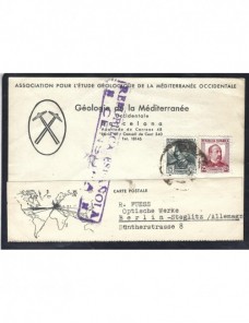 Tarjeta postal España II República censura militar Guerra Civil Zona Republicana - Guerra Civil Española.