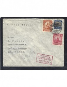 Carta aérea Colombia correo aéreo mancomún Otros Mundial - 1931 a 1950.
