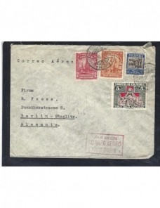 Carta aérea Colombia correo aéreo mancomún Otros Mundial - 1931 a 1950.
