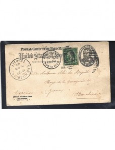 Lote temático. Tema etnografía. Tarjeta entero postal Estados Unidos Entero Postales.