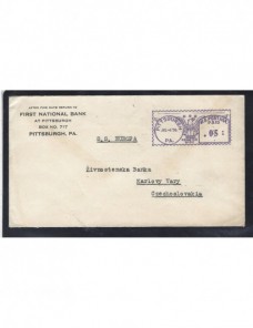 Carta de Estados Unidos con franqueo mecánico EEUU - 1931 a 1950.