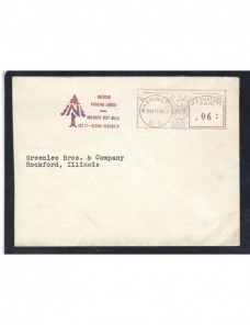 Lote temático. Tema árboles. Carta Estados Unidos franqueo mecánico Matasellos y franqueos mecánicos.