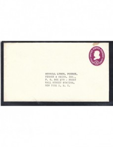 Sobre entero postal Estados Unidos EEUU - Desde 1950.