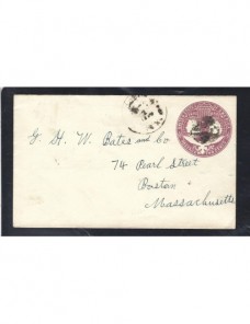 Sobre entero postal Estados Unidos EEUU - Siglo XIX.