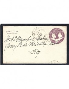 Sobre entero postal Estados Unidos EEUU - Siglo XIX.