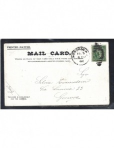 Tarjeta postal ilustrada desplegable Estados Unidos Nueva York EEUU - 1900 a 1930.