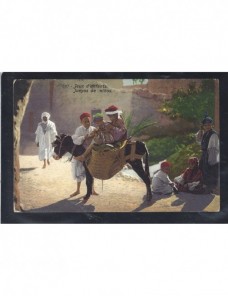 Tarjeta postal ilustrada Marruecos escena popular Otros Mundial - 1900 a 1930.