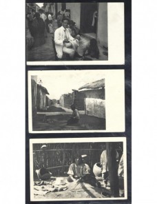 Tres tarjetas postales ilustradas Perú escenas indígenas Otros Mundial - 1900 a 1930.