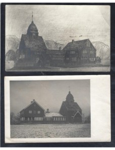 Dos tarjetas postales ilustradas Países Bajos Rotterdam Otros Europa - 1900 a 1930.