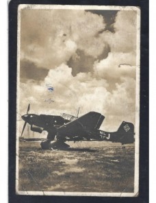 Tarjeta postal ilustrada Alemania correo de campaña II Guerra Mundial Potencias del eje - II Guerra Mundial.