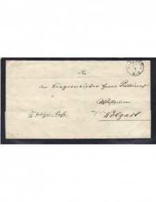 Prefilatelia carta Alemania Stettin Alemania - Siglo XIX.