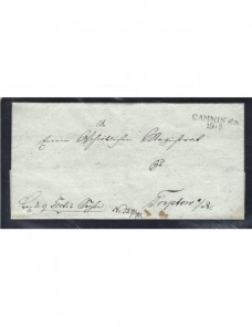 Prefilatelia Alemania carta Cammin Alemania - Siglo XIX.
