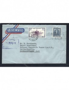 Carta correo aéreo Nueva Zelanda Otros Mundial - Desde 1950.