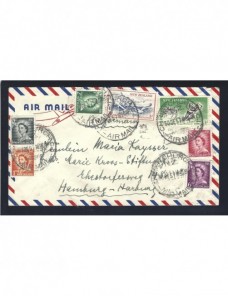Carta correo aéreo Nueva Zelanda Otros Mundial - Desde 1950.