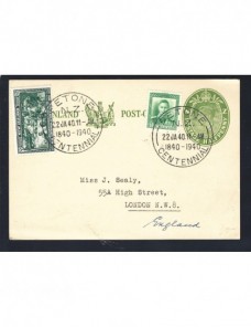 Tarjeta entero postal Nueva Zelanda matasellos especial Otros Mundial - 1931 a 1950.