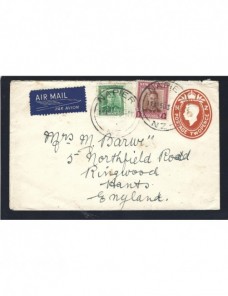 Sobre entero postal Nueva Zelanda vía aérea Otros Mundial - Desde 1950.