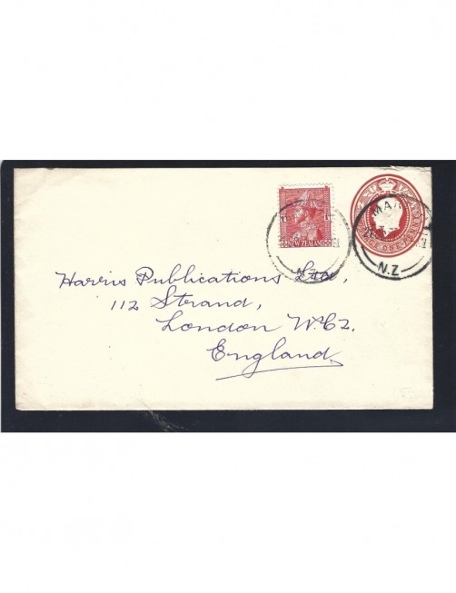 Sobre entero postal Nueva Zelanda Otros Mundial - 1931 a 1950. Sobre entero postal Nueva Zelanda Otros Mundial - 1931 a 1950.