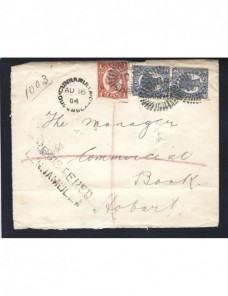 Carta certificada Australia Queensland Otros Mundial - 1900 a 1930.