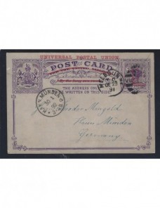 Tarjeta entero postal Australia Victoria Otros Mundial - Siglo XIX.