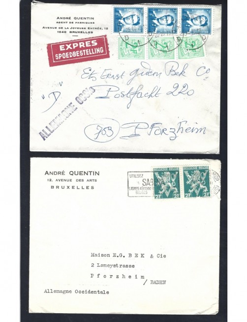 Lote temático. Tema aviación. Dos cartas Bélgica matasellos Otros elementos temáticos. Lote temático. Tema aviación. Dos cartas Bélgica matasellos Otros elementos temáticos.