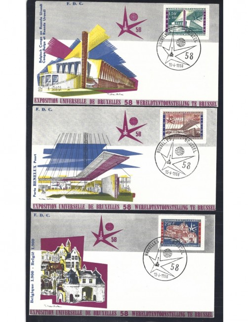 Tres sobres Bélgica recuerdo Exposición Universal Bruselas 1958 Otros Europa - Desde 1950. Tres sobres Bélgica recuerdo Exposición Universal Bruselas 1958 Otros Europa - Desde 1950.