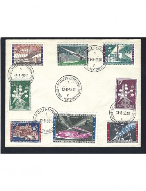 Sobre Bélgica recuerdo Exposición Universal Bruselas 1958 Otros Europa - Desde 1950. Sobre Bélgica recuerdo Exposición Universal Bruselas 1958 Otros Europa - Desde 1950.