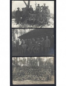 Tres tarjetas postales ilustradas Alemania I Guerra Mundial soldados Imperios Centrales - I Guerra Mundial.