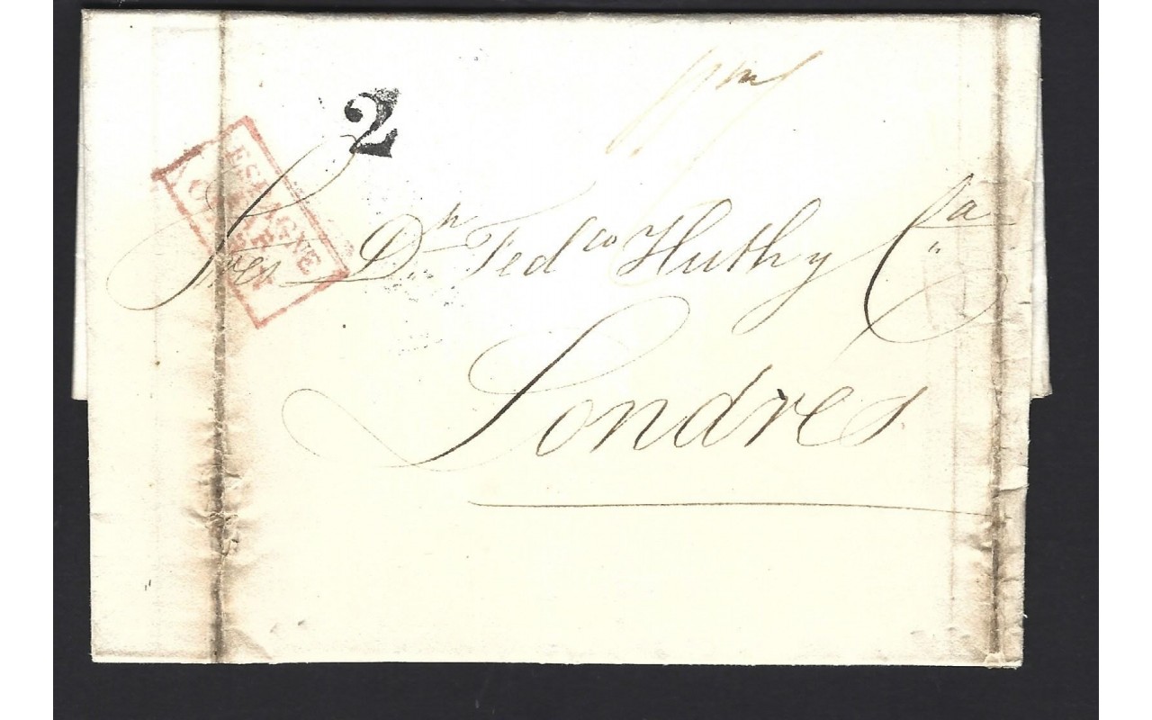 Carta España prefilatelia Madrid a Londres España - Siglo XIX.