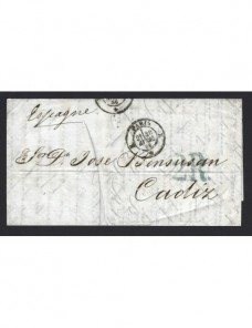 Carta Francia prefilatelia París a Cádiz Francia - Siglo XIX.