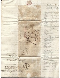 Carta Gran Bretaña prefilatelia Londres a Jerez de la Frontera Francia - Siglo XIX.