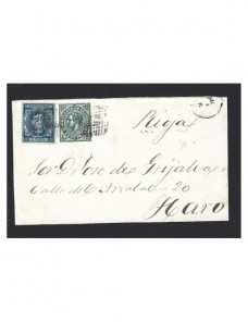 Carta España Alfonso XII impuesto de guerra España - Siglo XIX.