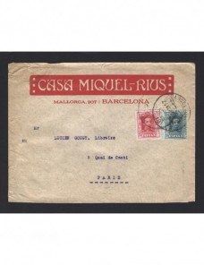 Carta España Alfonso XIII España - 1900 a 1930.