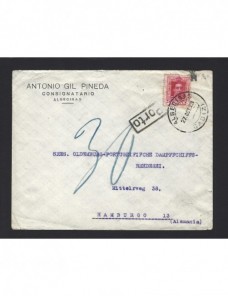 Carta España Alfonso XIII tasada España - 1900 a 1930.