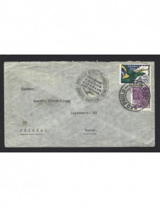 Carta correo aéreo Brasil línea Condor Zeppelin  Otros Mundial - 1931 a 1950.