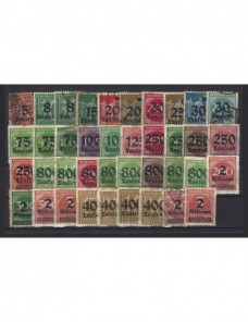 Lote de sellos Alemania diversas series años 1923 gran inflación Alemania - 1900 a 1930.